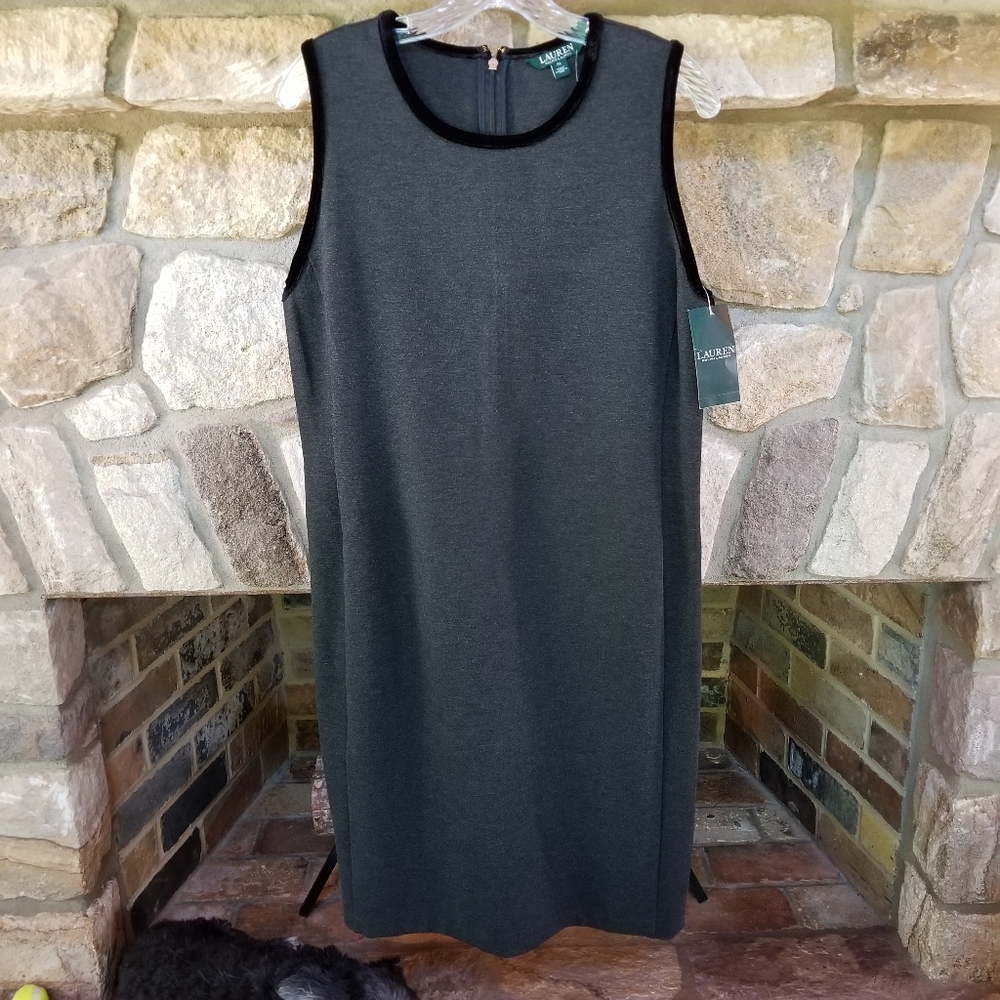 Ralph Lauren Dress Size XL Gray Black